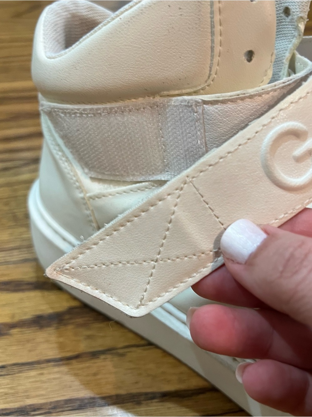 GANNI Women’s Sporty Mix High-Top Sneakers Sz 40 White/Egret Vegan Streetwear - Picture 11 of 16